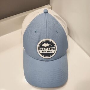 NWT Salt Life Unisex Wear Fitted Nylon & Mesh Back Stretch OSFM Cap